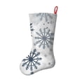 thumbnail image 2 of Christmas Stockings,Blue Christmas Snowflake Pattern Stockings Christmas,14.8'' Xmas Stockings,Christmas Party Favors,Christmas Party Decorations,Christmas Stockings Personalized, 2 of 5
