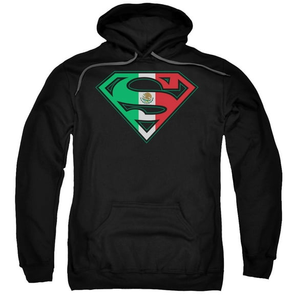 Superman - Mexican Flag Shield - Pull-Over Hoodie - Medium