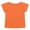Orange, variant on REDARER Girls Wavy Sleeve T-Shirt Summer Crew Neck Short Sleeve Top Casual Comfortable Plain Tee For Kids Everyday Wear,Color:Hot Pink,Size:3-4 Years