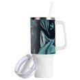 thumbnail image 2 of Wolf Leaves Green 40 oz Tumbler with Handle Insulated&nbsp;Travel Mug&nbsp;Lid Straw Leak Proof Steel Vacuum Water Bottles Glasses Fits in Car Cup Holder, 2 of 7