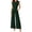Dark Green, variant on Jumpsuits For Women Crew Neck Dressy Cap Sleeve Belted High Waist Wide Leg Romper One Piece Casual Outfits Pockets