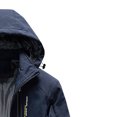 thumbnail image 3 of HAPIMO Sales Men's Soft Shell Outdoor Jacket Waterproof Stain-Resistant Wind-Resistant Multi Pocket Zipper Casual Warm Jacket Hooded Outwear Blue XXL, 3 of 3
