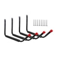thumbnail image 4 of harper 4 Garage Storage Hooks, Wall Mounted, Large Shed, Display Hanger for Ladders And Red capped, 4 of 10