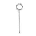 thumbnail image 5 of Diamond2Deal 925 Sterling Silver Rhod-Plt Blue Birth Certificate Front Satin Back Charm Pendant for Women (L- 0.99 inch, W- 0.67 inch), 5 of 6