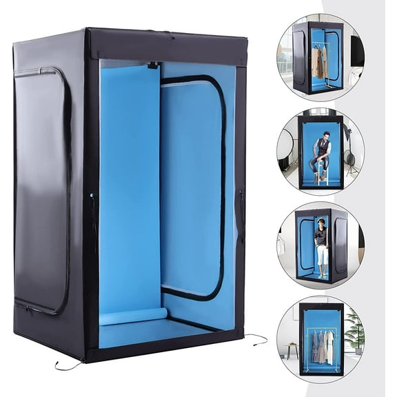 Miumaeov Light Box Professional Photography LED Studio Large Lightbox Dimmable Photo Video Continuous Lighting Cube Shooting Tent Kit with 3 Colors Backdrops and Carrying Bag 39*47*78inch