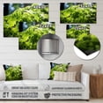 thumbnail image 4 of Designart "Dappled Sunlight Ferns Plant painting" Floral Metal Art Print, 4 of 5