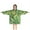 Green Pioneer Flower, variant on Multicolor Arrow Pattern Blanket Hoodies for Kids 6-13YR Oversize Wearable Blanket Hoodies for Boys Girls Teens