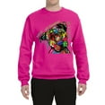 thumbnail image 4 of Dean Russo The Only Person Dog Lover Unisex Crewneck Graphic Sweatshirt, Fuschia, X-Large, 4 of 6