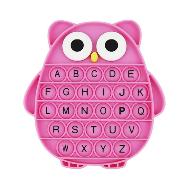 SUNSIOM Rubber Decompression Toy, Cartoon Owl Shaped Educational Stress Relief Board Game