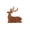 brown, variant on Highland Cow Figurine, Resin Scottish Cow Statue Farmhouse Tabletop Decor, 5.9 in Hand-Painted Longhorn Bull Sculpture for Shelf Mantel Home Office
