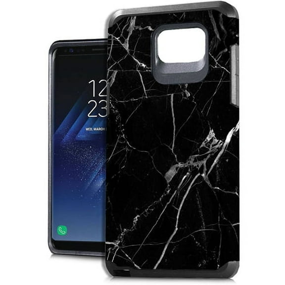 GSA Astronoot Slim Marble Hybrid Case For Samsung Galaxy S8 - Black