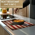 thumbnail image 5 of American Flag Eagle Place Mats Set of 6, Table Mats Heat Insulation Non Slip Washable Dining Placemats for Wedding Holiday Party Kitchen Decor 12X18 in, 5 of 6