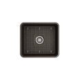 thumbnail image 6 of BOCCHI Classico Farmhouse Apron Front Fireclay 20 in. Single Bowl Kitchen Sink with Protective Bottom Grid and Strainer in Matte Brown, 6 of 6