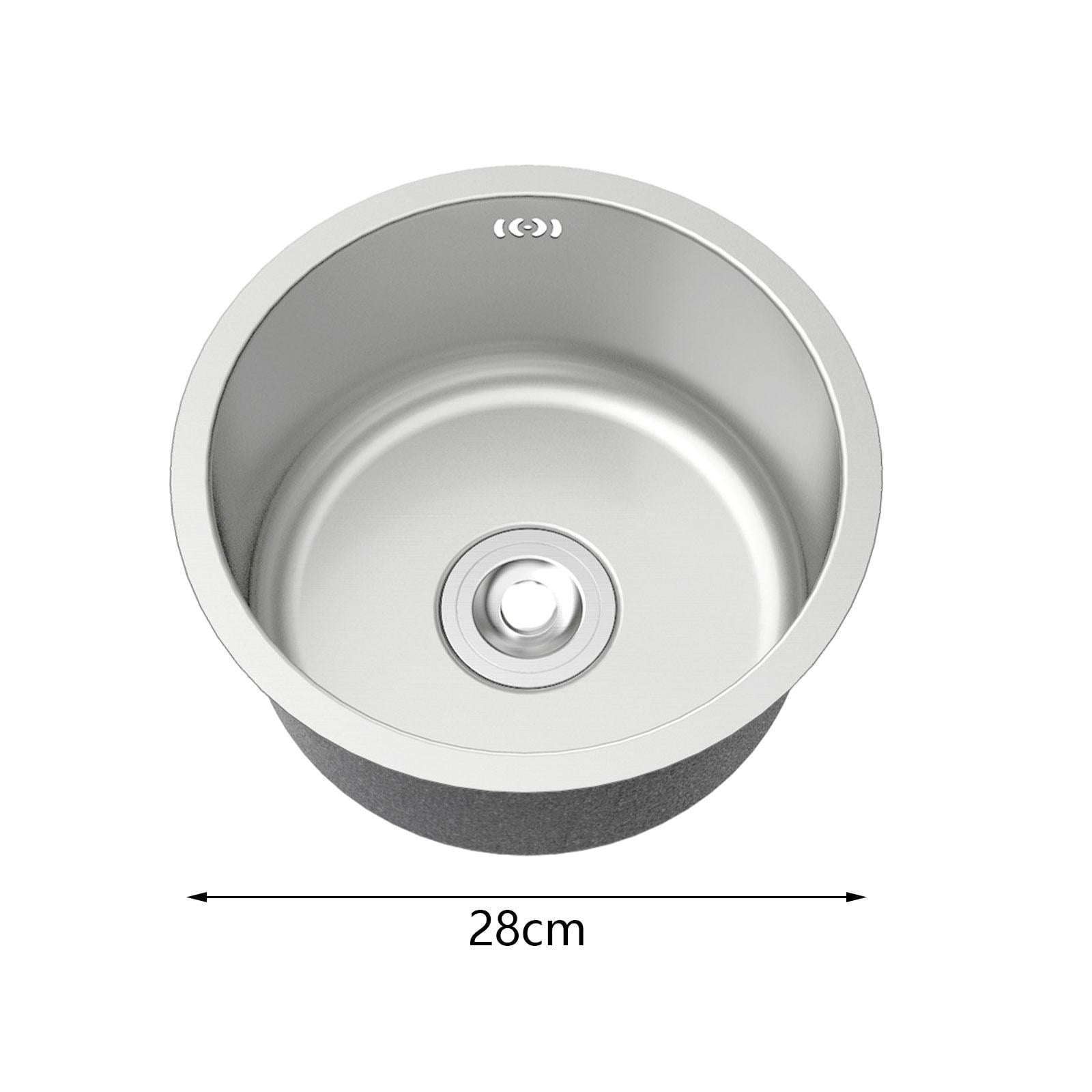 Baoblaze Undermount Kitchen Sinks Fast Drainage Small Island Counters Sink Single Bowl