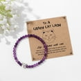 thumbnail image 4 of NICKSUN Cat Bracelet for Women Men, 4mm Bead Bracelet Protection, Stretch Bracelet Jewelry Gifts for Cat Lover Mom Girlfriend, 4 of 12
