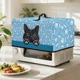 thumbnail image 4 of FOR U DESIGNS Cat Paw Blue Print Microwave Oven Dust Cover Dustproof Small Appliance Covers All-Season Microwave Oven Grill Covers Protector Home Decoration Accessories-S, 4 of 8