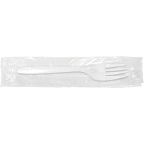 Berkley Square Individually Wrapped Polypropylene Forks Medium-Weight White 1000/Carton (1102000)