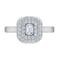 thumbnail image 3 of 1/2 Carat Diamond Ring Band in 10K White Gold (Ring Size 5), 3 of 5