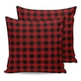 thumbnail image 7 of Outdoor Throw Pillow Cover Classic Red and Black Grid Lattice Waterproof Cushion Covers 2 Pack Farmhouse Buffalo Checker Plaid Pillow Cases Home Decoration for Patio Garden Couch Sofa, 7 of 7