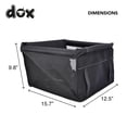 thumbnail image 3 of DDOXX Dog Car Seat - Black - Puppy Car Seat, Booster, and Carrier for Small Dogs & Cats - Comfortable Pet Car Seat for a Peaceful Ride - Sturdy Support and Fall Prevention -15.7Lx 12.59Wx 9.8H inches, 3 of 7