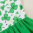 thumbnail image 6 of Coerni Kids Girls St. Patrick's Day Dress Toddler Sleeveless Mesh Tutu Tulle Dress Cloverss Print Dresses Playwear Clothes, 6 of 8