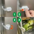 thumbnail image 5 of Bloqueo de seguridad para ventanas para niños, cerradura para armario de bebé, 8 piezas de bloqueo de seguridad para cajones para bebés, cerraduras y pestillos para armarios, seguridad para, 5 of 5