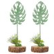 thumbnail image 1 of Houderco 2Ud Planta Artificial Monstera Decorativa Verde Con Material De Resina Para Y Oficina, 1 of 7