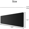 thumbnail image 5 of Desk Pad Protector,Mouse Pad with Non-Slip Rubber Base,Textured & Waterproof Mousepad with Stitched Edges,Large Desk mats for Computers,Laptop,Gaming,Office & Home,31.5 x 11.8 in,Black, 5 of 6