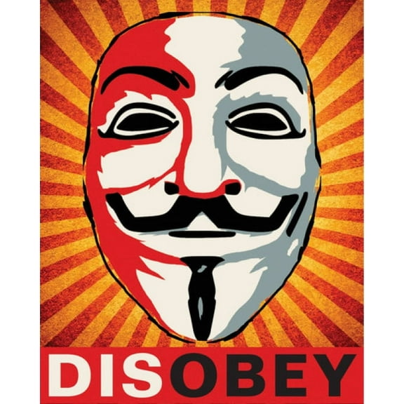 Disobey Print (Flat only) 16' x 20' No rolling available Poster (24 x 36)