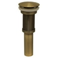 thumbnail image 2 of Whitehaus WHD010-AB Decorative Pop-Up Mushroom Drain with Overflow Antique Brass, 2 of 4