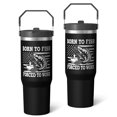 thumbnail image 2 of 1pc Men - 1 30oz Tumbler with Straw & Handle - Insulated Stainless Steel Cup | Holiday Gift for Man Women (Christmas, Valentine's, Birthday), 2 of 7
