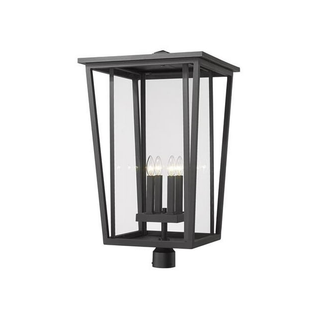 Z Lite 571PHXXLR-BK 30,75 Po Seoul Fixation Extérieure Post Mount&44; Noir