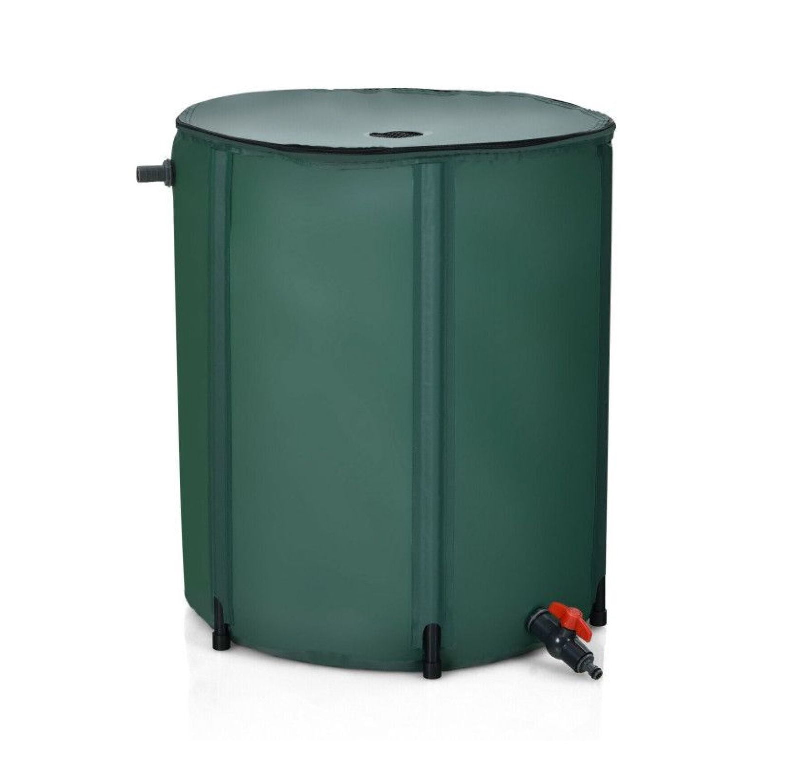 53 Gallon Rain Barrel, Portable Collapsible Water Collector for Garden & Lawn - PVC Frame, Green - Water Conservation Equipment