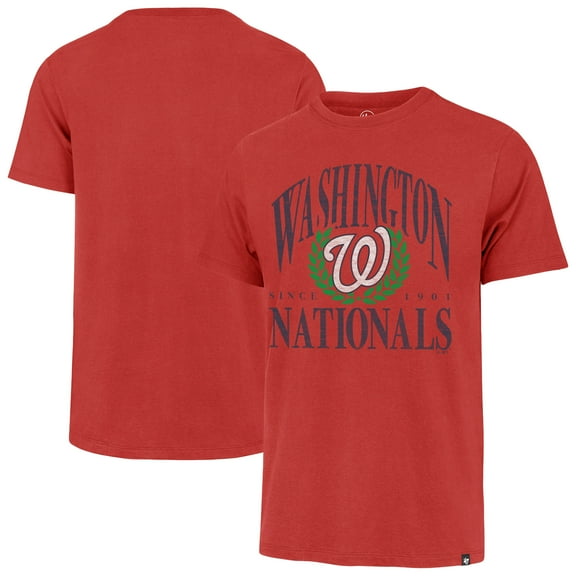 Men's '47 Red Washington Nationals Pitchout Franklin T-Shirt