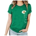 thumbnail image 2 of EQWLJWE Hauts pour Femmes Décontractés Grande Taille, Hauts d'Été pour Femmes 2024 Tendance Vacances, T-shirt/chemise à Manches Courtes à Col Rond à Motif Imprimé Mode Printemps et Été 2024 pour Femmes, 2 of 6