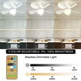 Tnobhg 2in1 Ceiling Fan with LED Lamp Remote Control 3 Speeds Strong