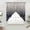 Blue, variant on Blue Geometric Swag Curtains for Kitchen/Bedroom/Living Room, Modern Abstract Gradient Marble Scalloped Curtains 63 Inch Long, Rod Pocket Window Swag Topper Curtains Valances 2 Panels Set 36"x63"