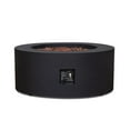thumbnail image 3 of Afuera Living Round Contemporary Steel Propane Fire Table in Black, 3 of 8