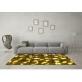 thumbnail image 3 of Ahgly Company Indoor Rectangle Abstract Yellow Modern Area Rugs, 2' x 5', 3 of 4