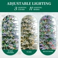 thumbnail image 5 of Vebreda 6ft Pre-Lit Flocked Artificial Aspen Noble Fir Christmas Tree with 1,350 Branch Tips & 300 LED Lights, Hinged Artificial Holiday Tree with Metal Stand, 5 of 12