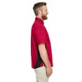 thumbnail image 3 of Men's Tall Flash IL Colorblock Short Sleeve Shirt RED/ BLACK 3XT, 3 of 3