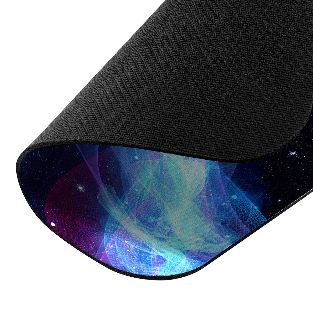 WIRESTER Super Size Rectangle Mouse Pad, Non-Slip X-Large Mouse Pad for Home, Office, and Gaming Desk - Glowing Space Wave - image 3 of 5