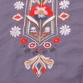 thumbnail image 4 of 3/4 Sleeve Embroidered Tops for Women Summer Spring Dressy Casual Plus Size Cotton Linen Shirts Bohemian V Neck Tunic Peasant Fashion Blouses Clothes, 4 of 5