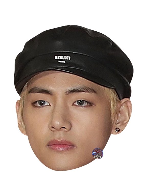 V Celebrity Mask, Flat Card Face, Fancy Dress Mask