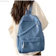 thumbnail image 2 of Zecgelong Student Backpack Large Capacity Minimalist Casual Daypack for School Travel Blue, 2 of 5