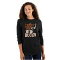 thumbnail image 3 of Funny Hunting Big Bucks Deer Hunt Pun Plus Size Long Sleeve Graphic Tee Shirt Brisco Brands 2X, 3 of 5