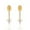 Lisa Faux Diamond Arrow Earrings in yellow gold polish, variant on Women Luxury Fashion Arrow Earrings White Designer Earring Jewelry for Wedding Gift