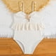 thumbnail image 4 of Niñas Pequeñas Traje de Baño de Verano Color Sólido Tejido Acanalado Unido para 4 a 8 Años Niños Trajes de Baño para Niñas, 4 of 9
