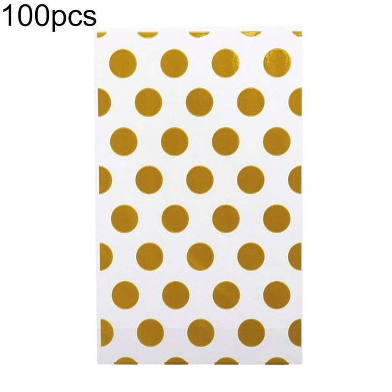 100pcs Polka Dot Pattern Candy Packaging Bag