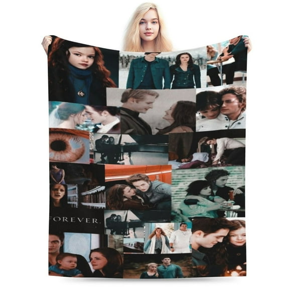The Twilight Saga Blanket Cozy Warm Flannel Throw Blanket for Living Room Bedroom Bed Sofa Car, All Seasons Fleece Blankets Gifts for Kids Teens Adults 40"X30"